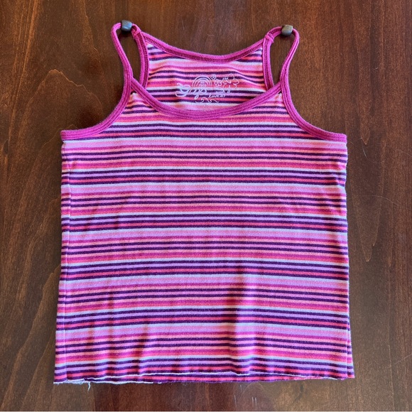 Y2K Pink Striped Tank Top - Picture 4 of 6